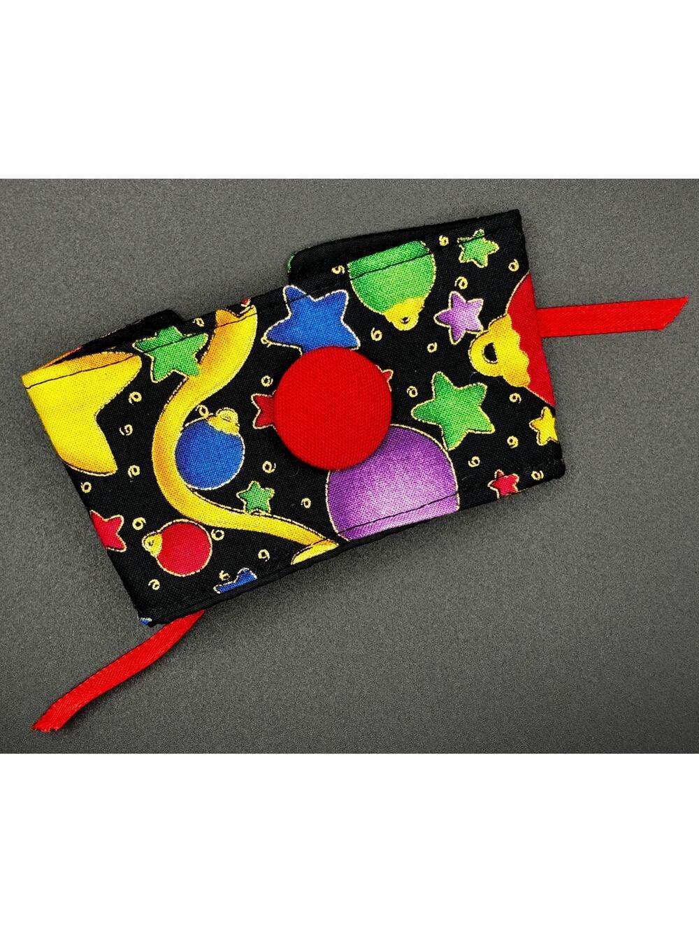 Handmade Christmas Ornament Coffee Cozy: Holiday Themed Drink Sleeve